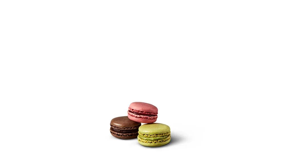 3 stk Macarons (Valgfri Smag)