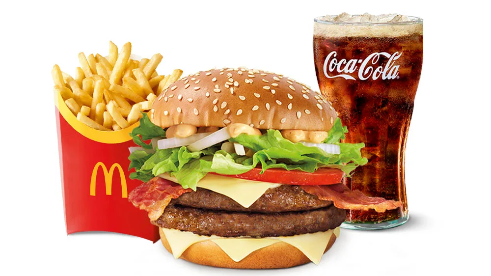 Double Big Tasty Bacon large meal