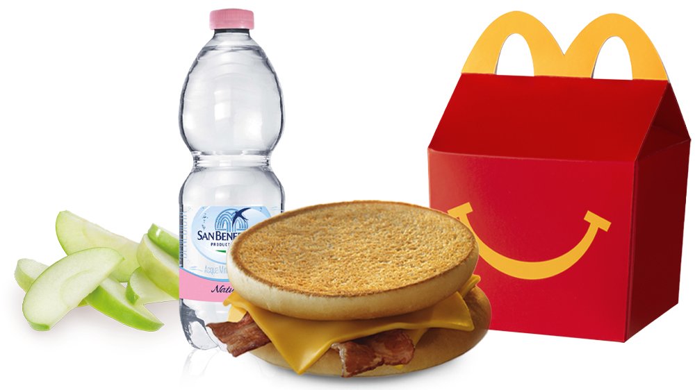 Happy Meal with McToast with bacon and cheese