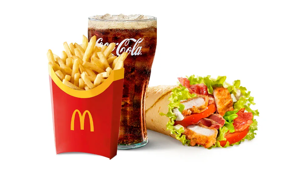 McWrap Crispy Chicken and Bacon large meal