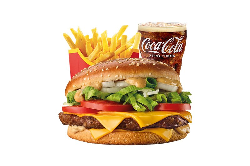 Big Tasty hagymás marhahúspogácsával McMenü