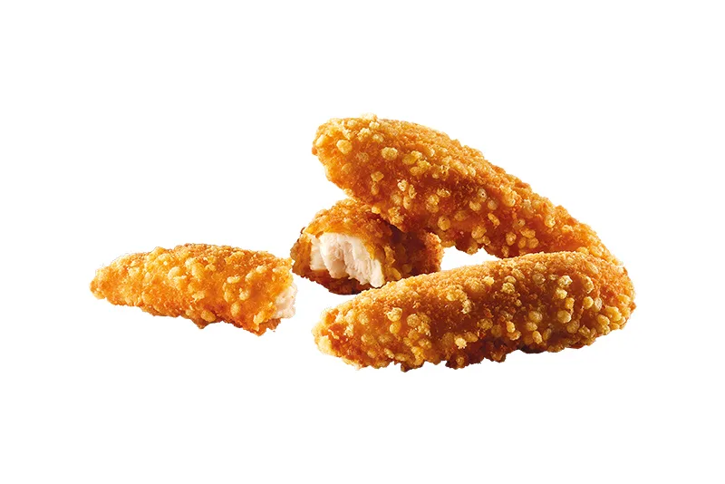 Pikáns csirkemell csíkok (3 db + 1 szósz)