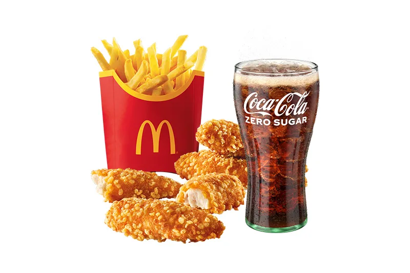 Pikáns csirkemell csíkok (4 db + 1 szósz) McMenü