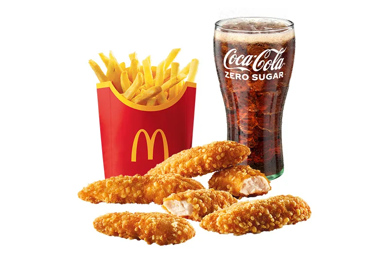 Pikáns csirkemell csíkok (5 db + 2 szósz) McMenü