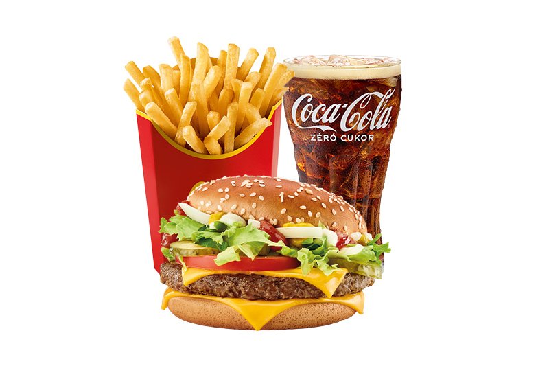 Sajtos McRoyal Deluxe McMenü Plusz