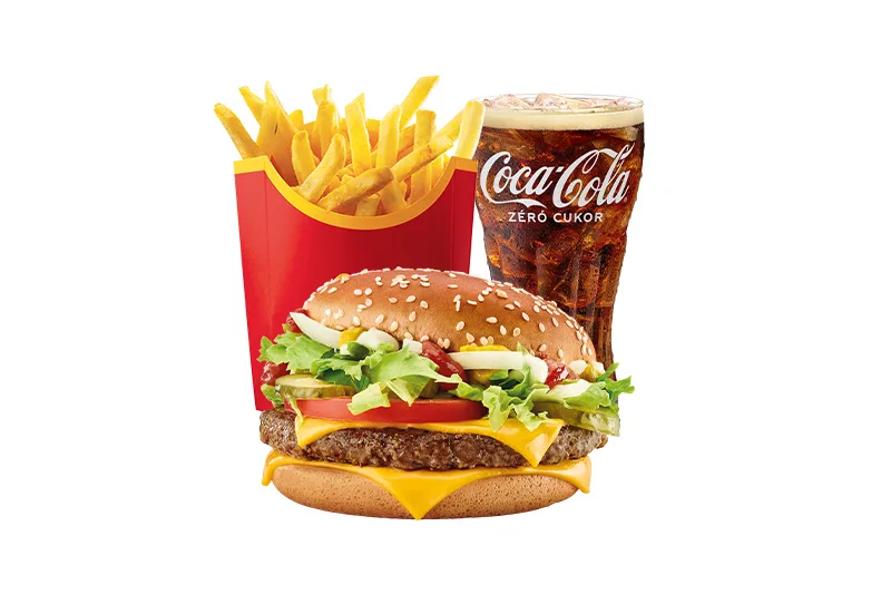 Sajtos McRoyal Deluxe McMenü