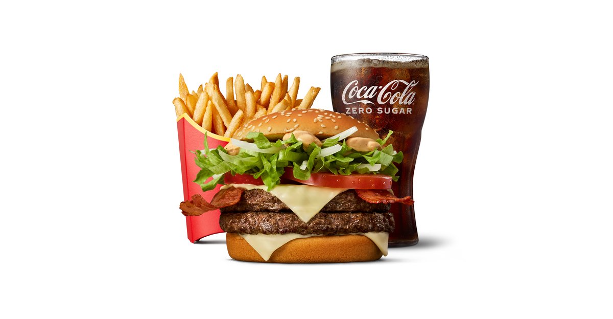 Dobbel Big Tasty Bacon stor meny