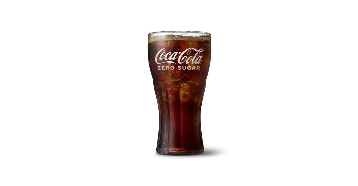 Stor Coca-Cola uten sukker