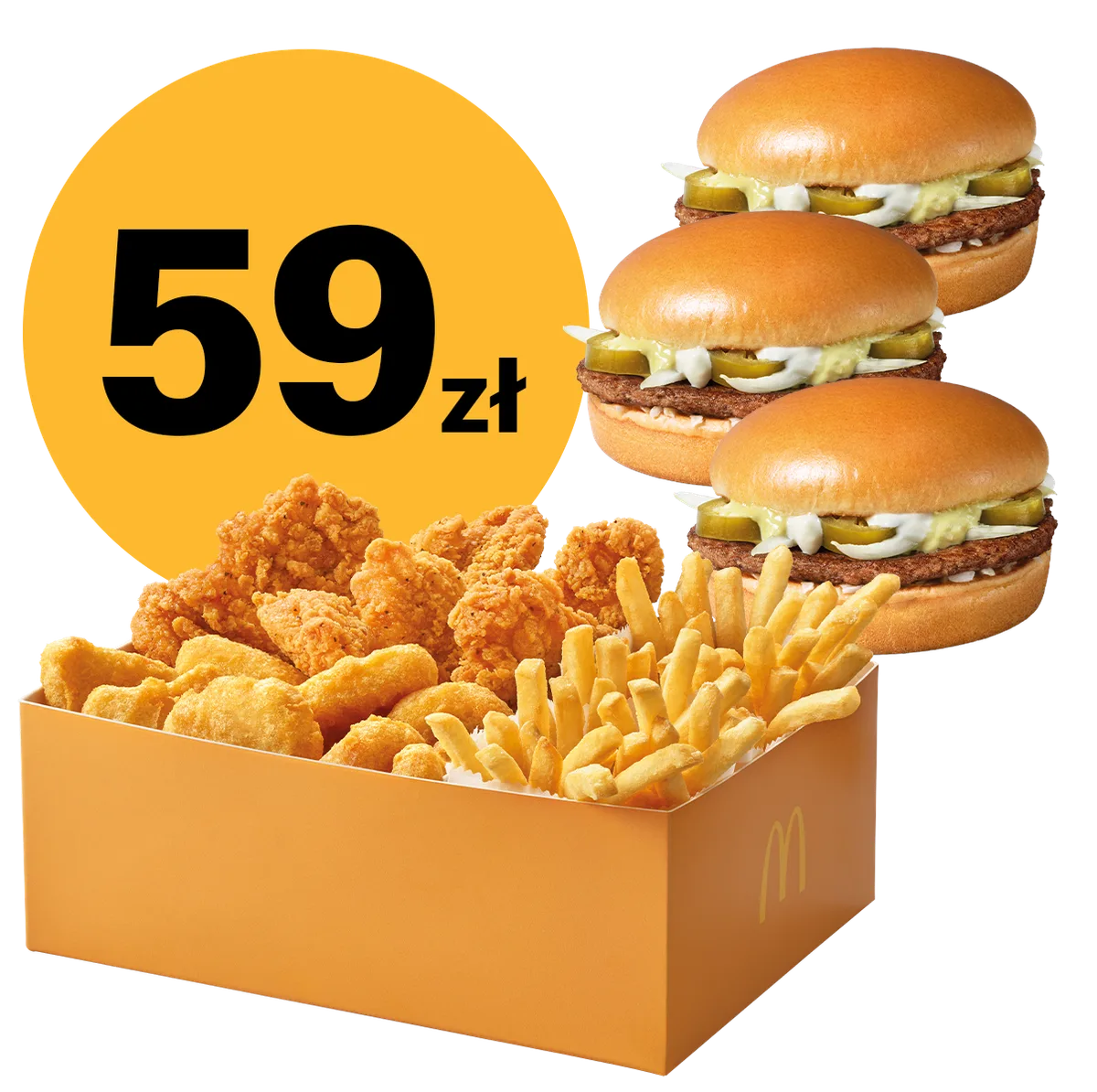 Chicken Box + 3x Jalapeno Burger