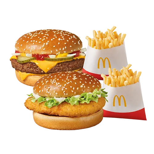 McRoyal + McChicken + 2x frytki małe