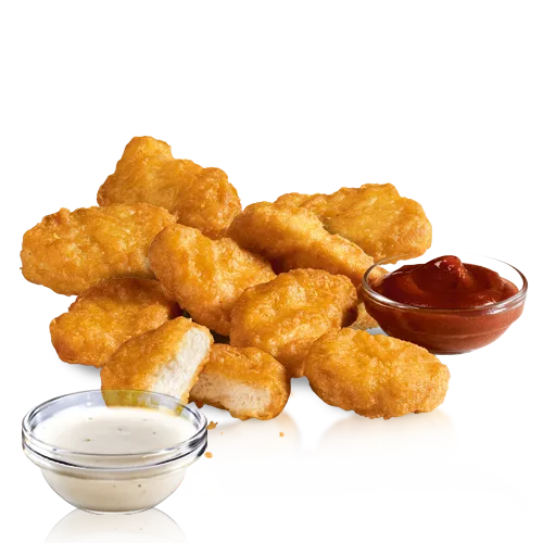 9 CHICKEN MCNUGGETS BUCATI DE PUI, 2 SOSURI 161G
