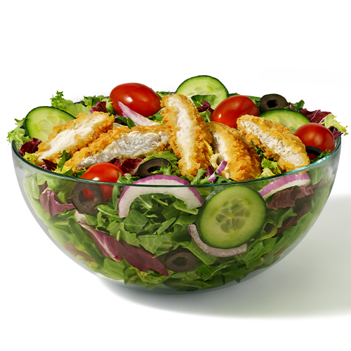 SALATZIKOS CU PUI: SALATA CU PUI CROCANT 250G+1SOS