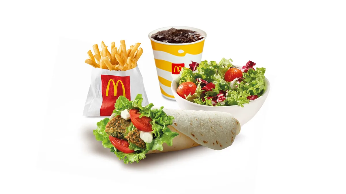 McWrap Veggie Combo obrok