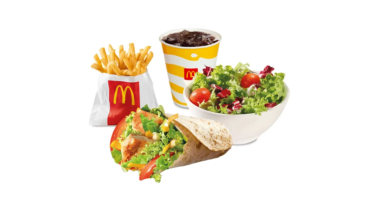Wrap Grilled Chicken Combo obrok