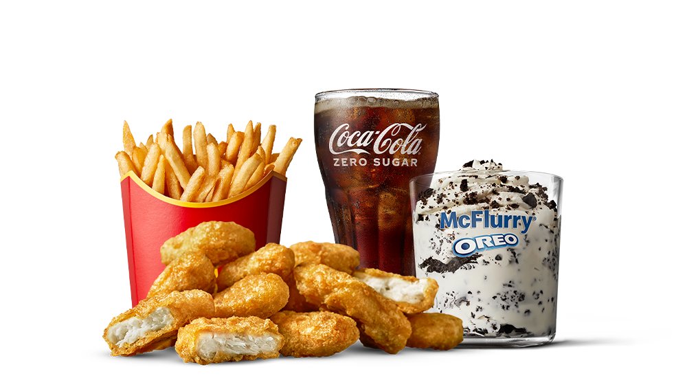 9 st Chicken McNuggets and Co + McFlurry