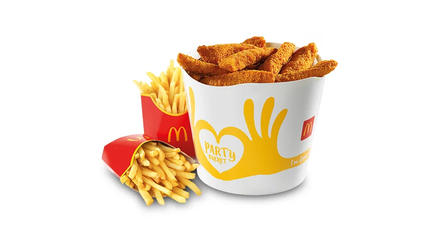 Bucket piščančji trakci