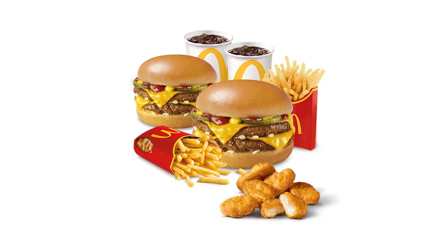 Dvojni Cheeseburger Friends Menu