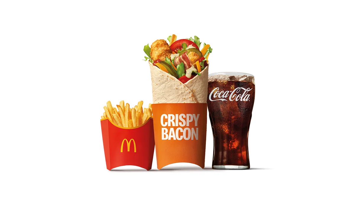 CRISPY BACON MCWRAP LARGE MEAL