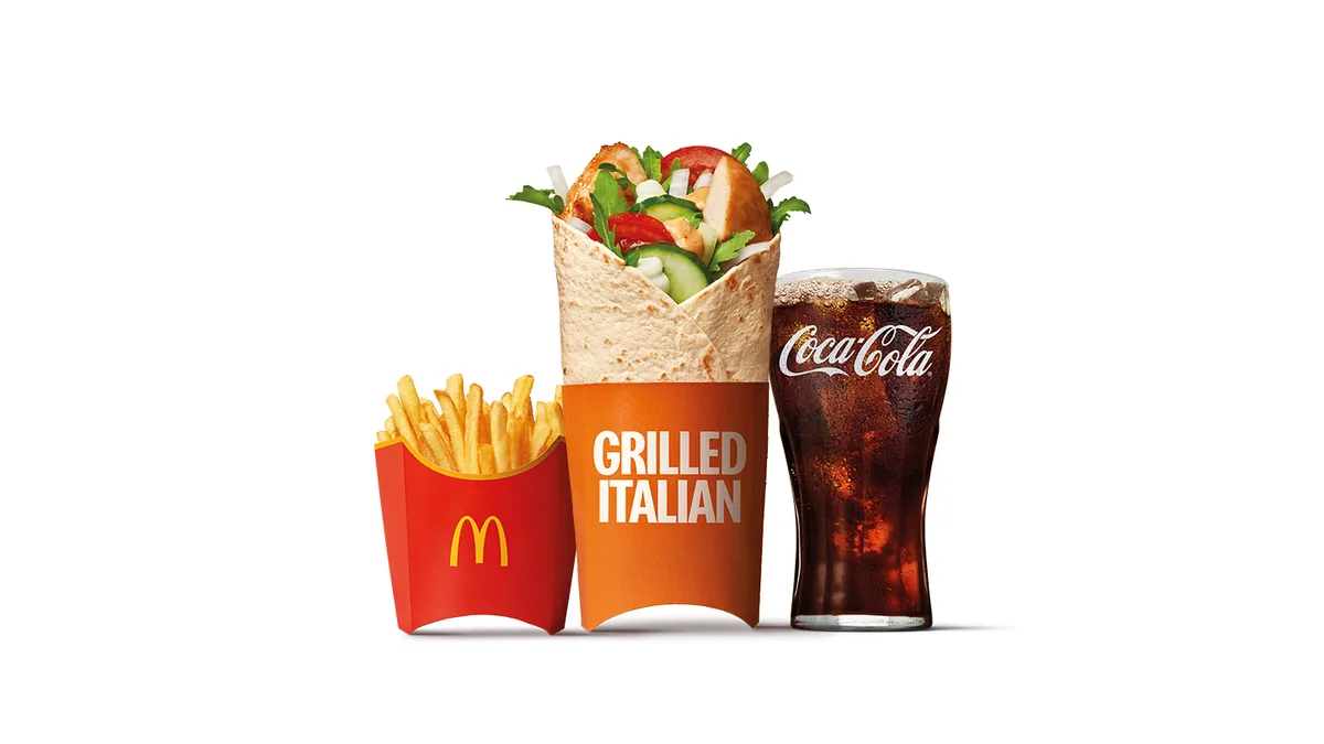 GRILLED ITALIAN MCWRAP LARGE MEAL