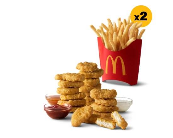 20 pc. Chicken McNuggets and 2 Medium Fries