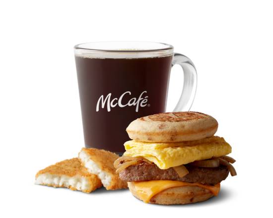 Steak, Egg and Cheese McGriddles Meal (Sandwiches)