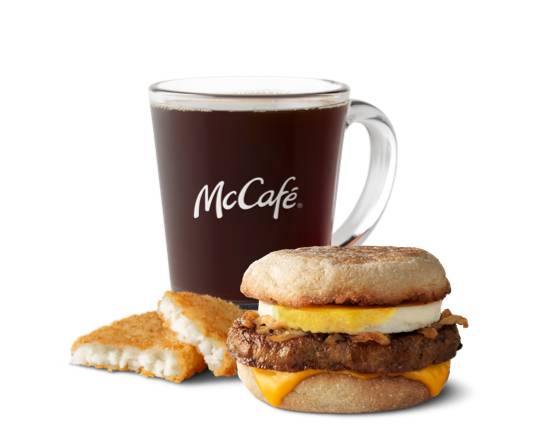 Steak, Egg and Cheese McMuffin Meal (Sandwiches)