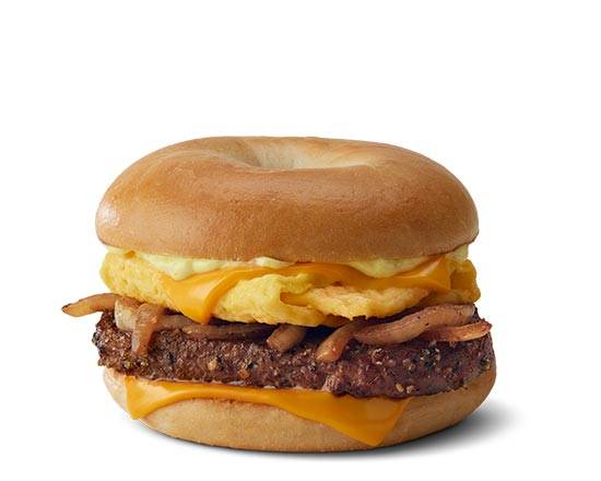 Steak Egg Cheese Bagel