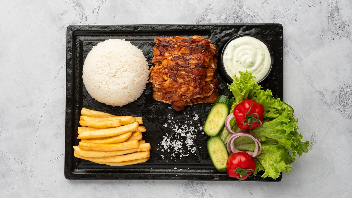 1. Csirkés Gyros tál (Kicsi)