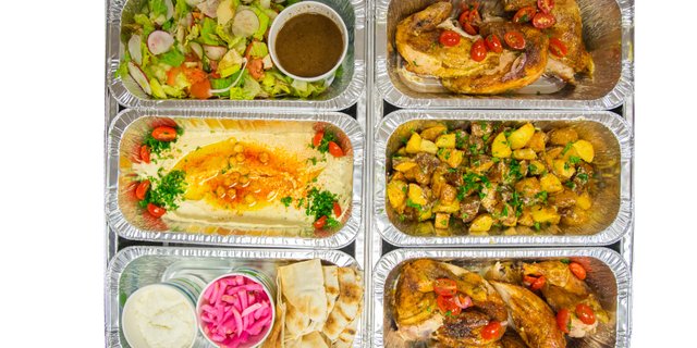 Garlicky Chicken Platter
