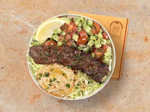 Beef Kebab Hummus Bowl