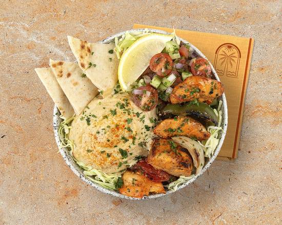 Chicken Kebab Hummus Bowl