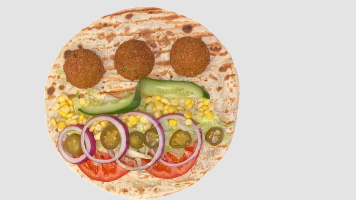 Falafel i rull