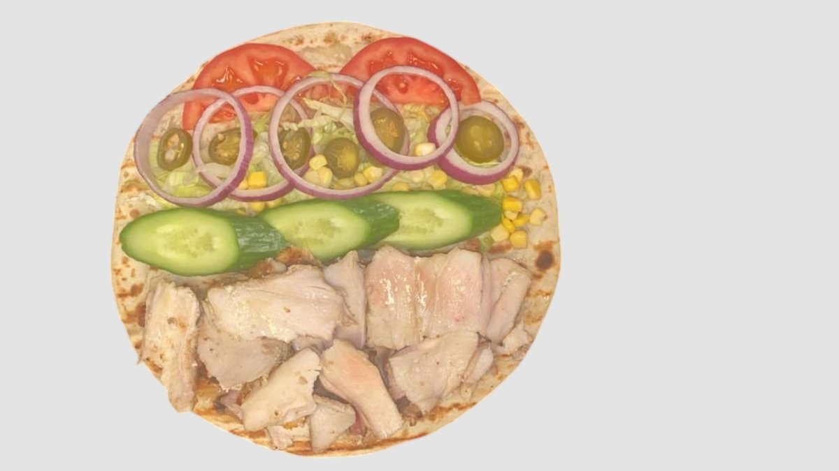Kylling shawarma i rull
