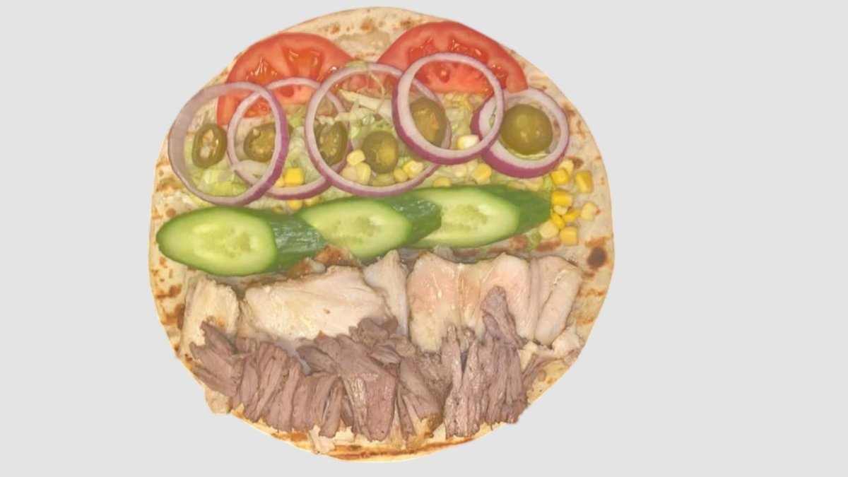 Lam shawarma i rull