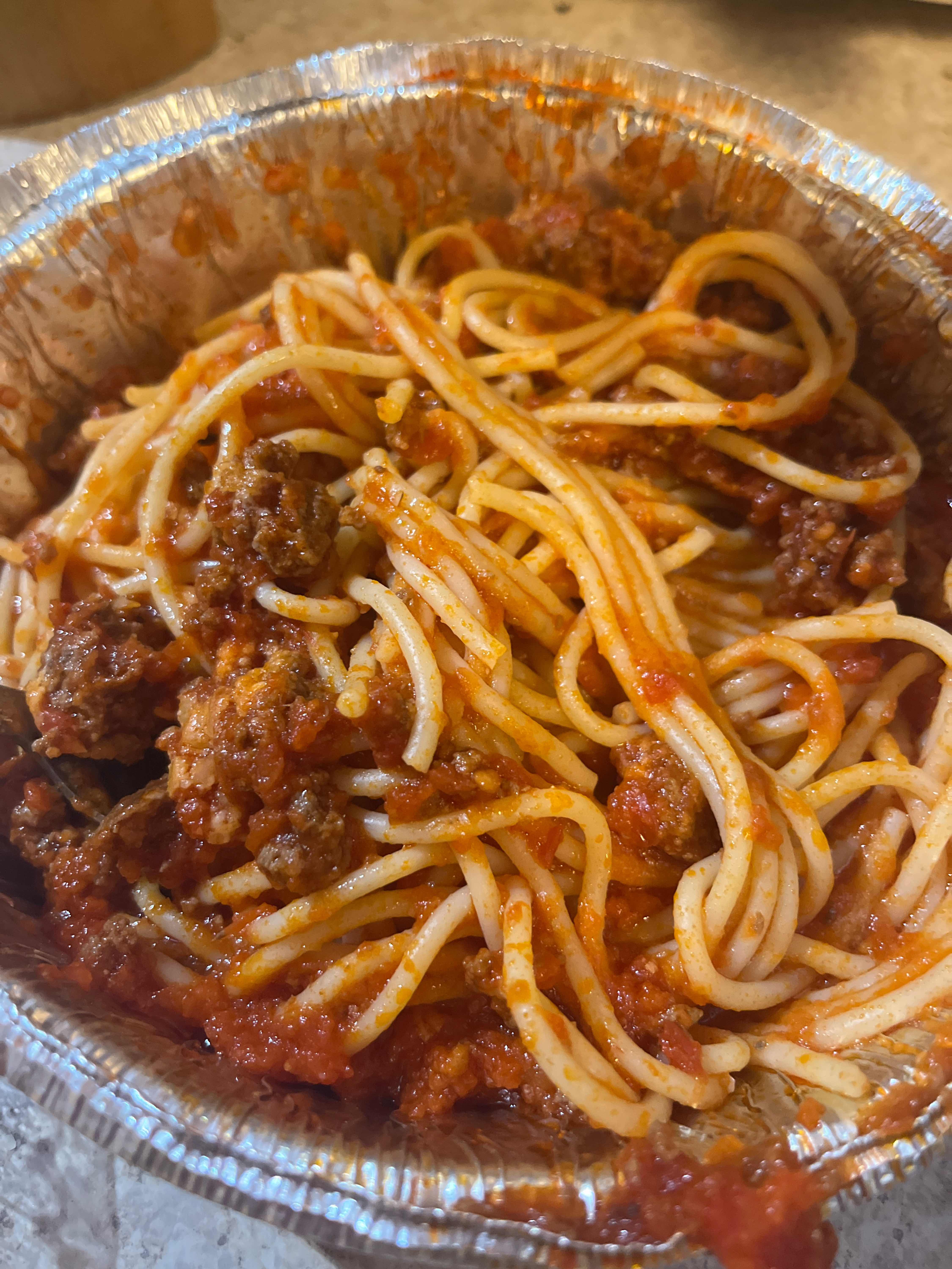 Pasta with meat sauce