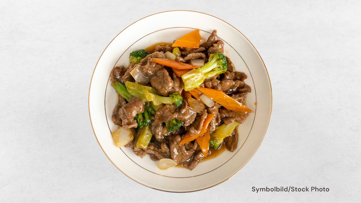 Rind mit Broccoli