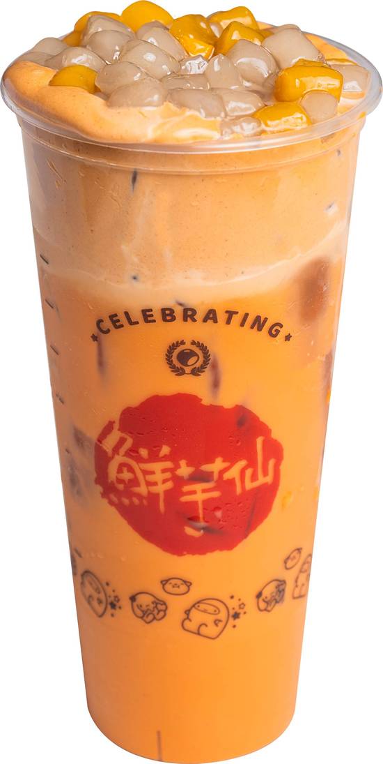 Fluffy Thai Milk Tea w/ Mini Q