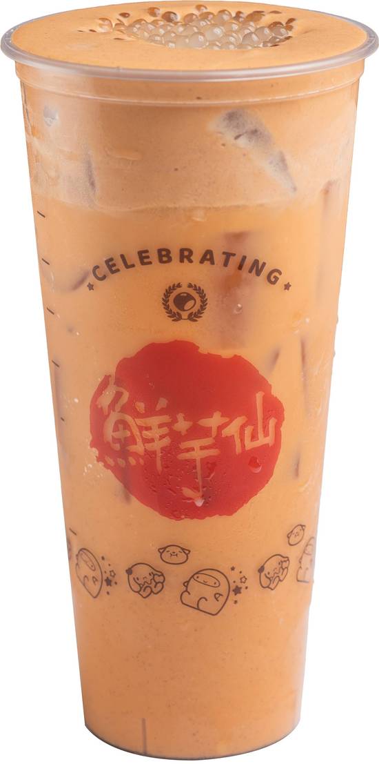 Fluffy Thai Milk Tea w/ Sago
