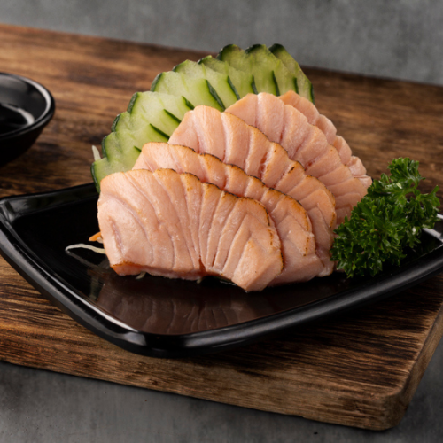Sashimi de Salmão Maçaricado (5 Fatias)