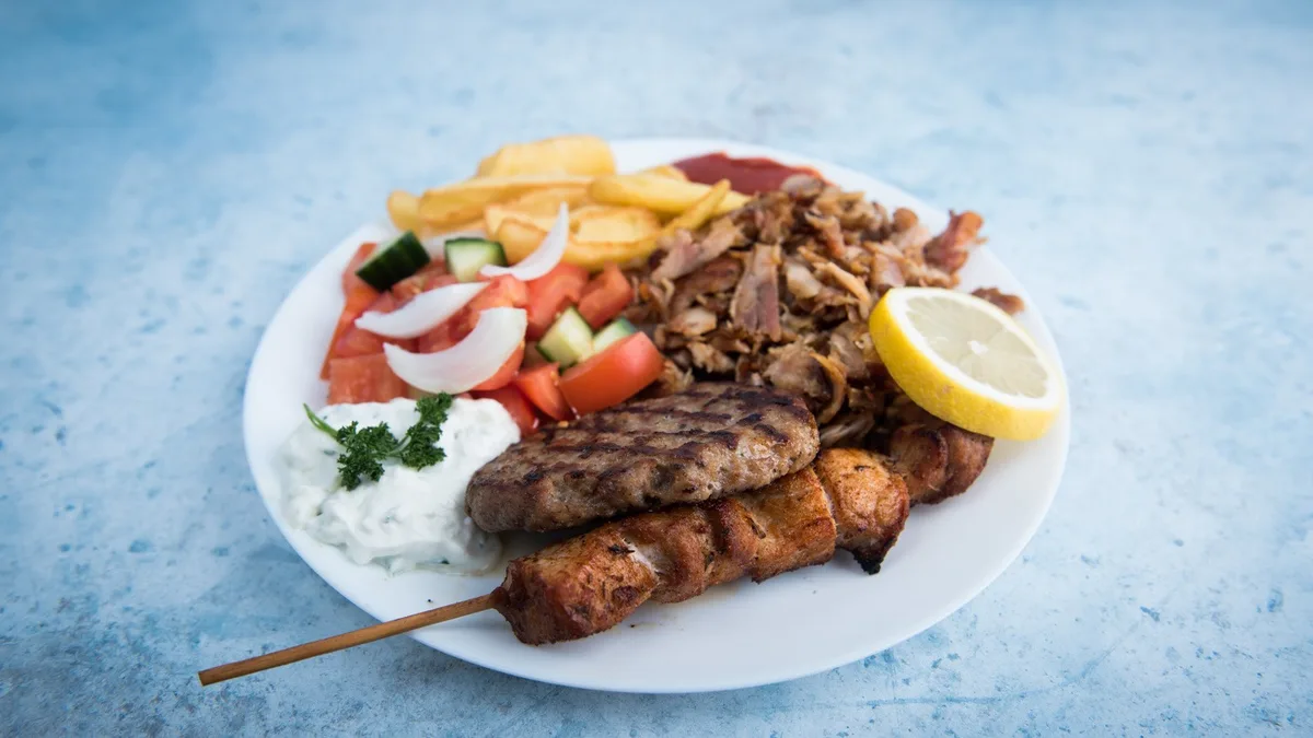 Grill mix tál