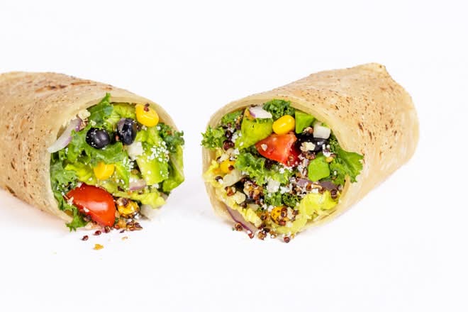 Avocado and Quinoa Superfood Ensalada Wrap