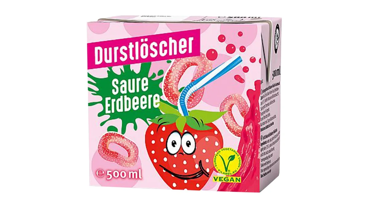 Durstlöscher Saure Erdbeere-Geschmack 0,5 l