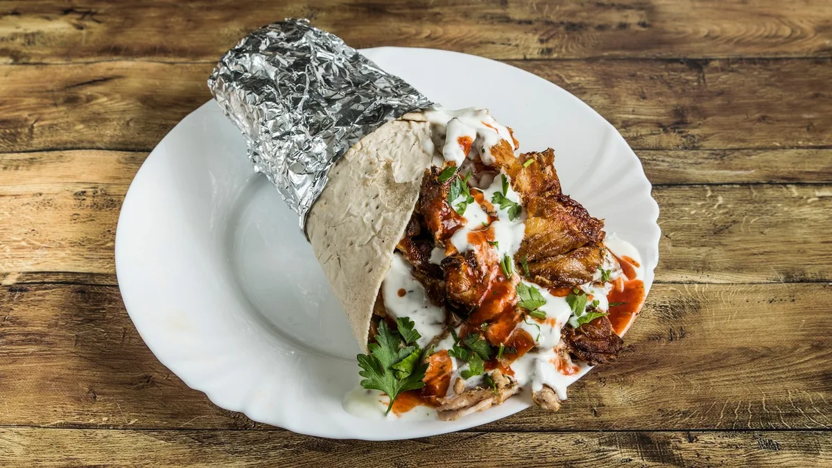 Gyros tortillában