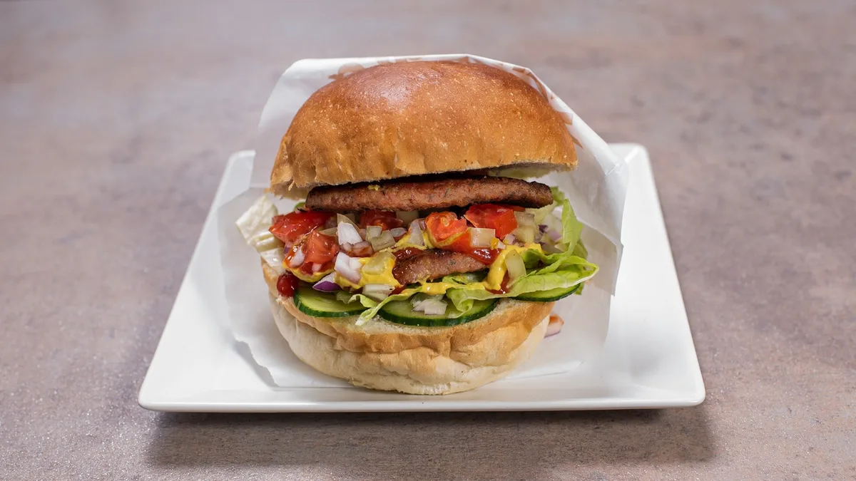 Óriás dupla húsos hamburger