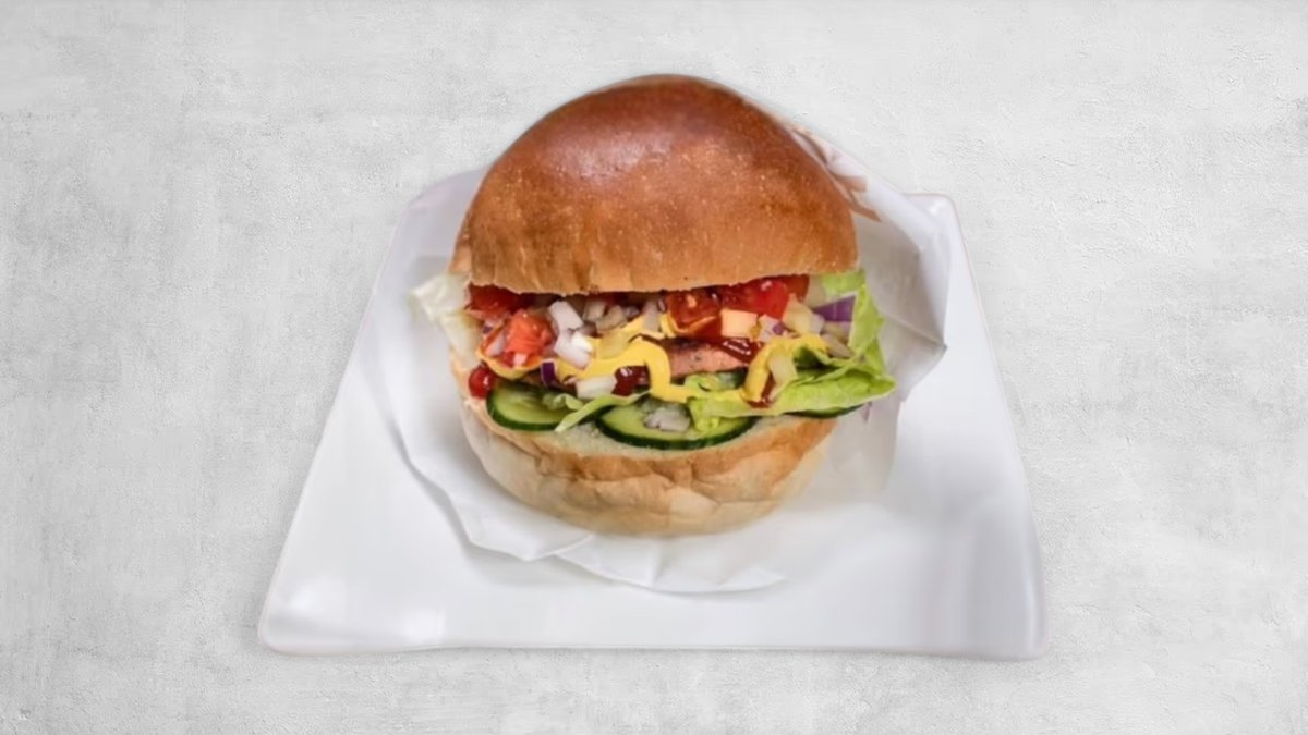 Óriás zöldséges hamburger