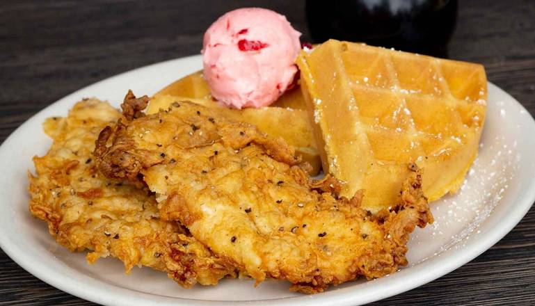 KIDS CHICKEN and WAFFLES