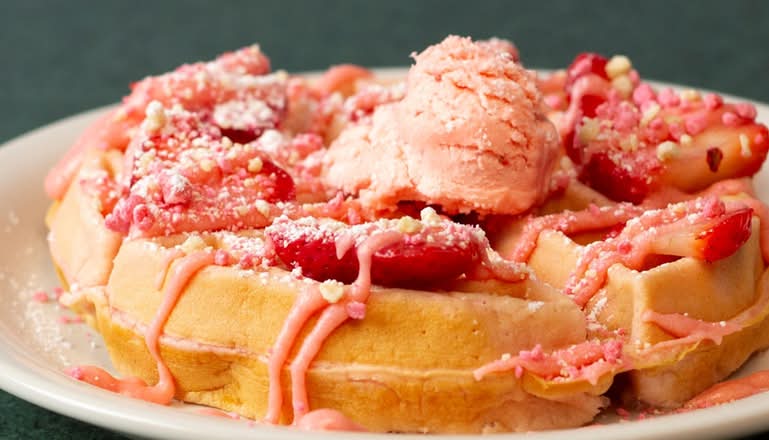 Strawberry Shortcake Waffle