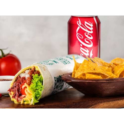 Burrito + Nachos + Refri Lata
