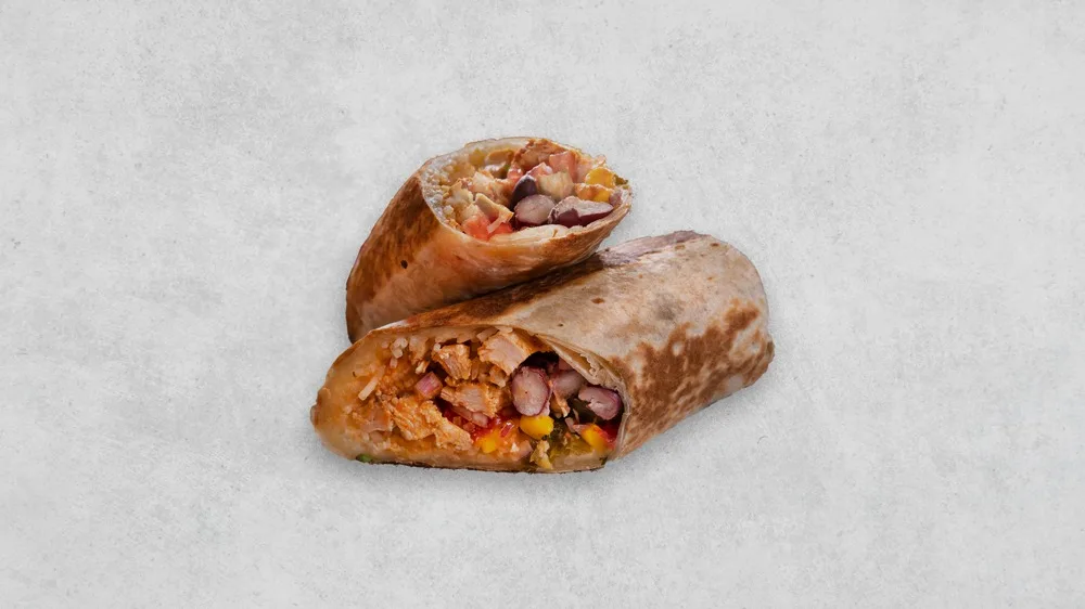 Buritto grillowanym kurczakiem