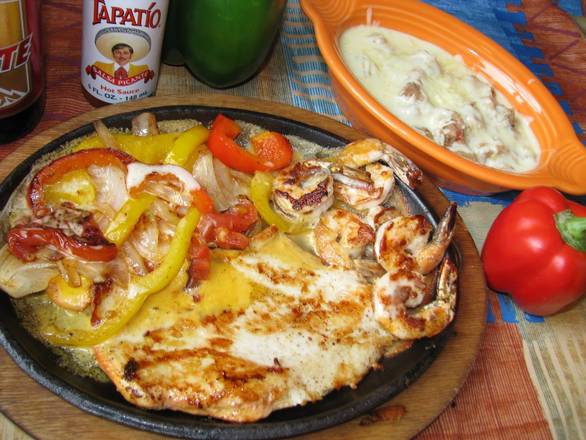Sizzling Chicken and Shrimp